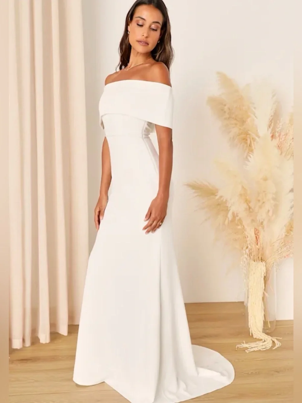 off the shoulder pregnancy dress PinkBlush Ivory Off Shoulder Maternity Maxi Dress